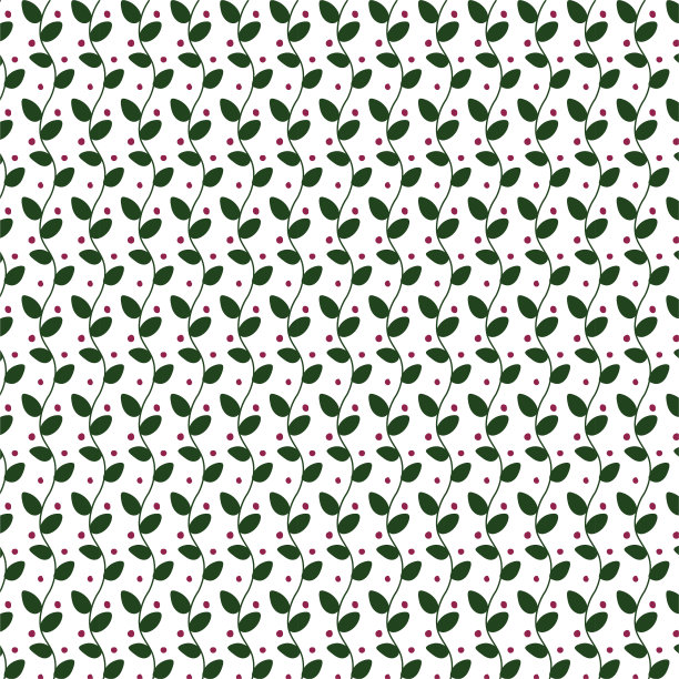 绿叶无缝图案。图片下载