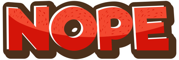 没有卡通风格的字体设计孤立在白色背景上图片下载