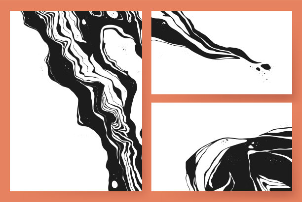 抽象背景木星表面手绘图片下载