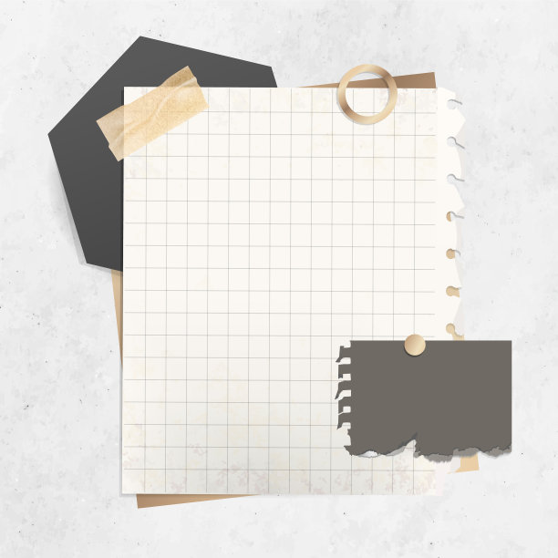 方格纸笔记模板图片下载