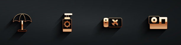 设置防晒伞和防晒喷雾图片下载