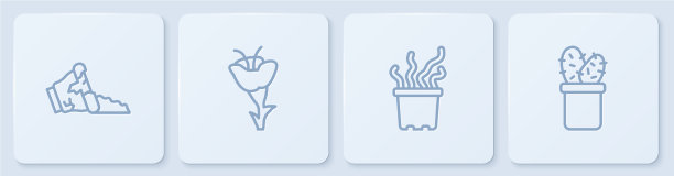 设线断盆，异国情调热带植物中图片下载