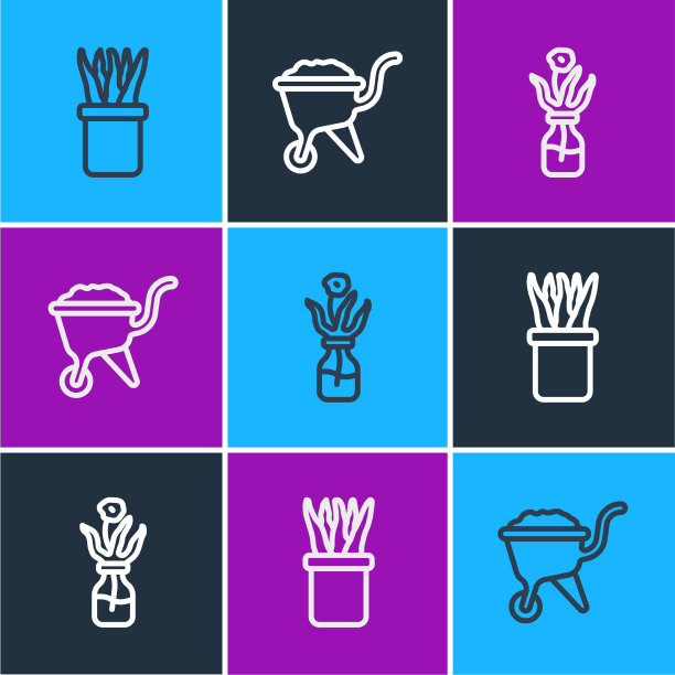 设有盆栽、花盆、花盆、玻璃瓶等生产线图片下载