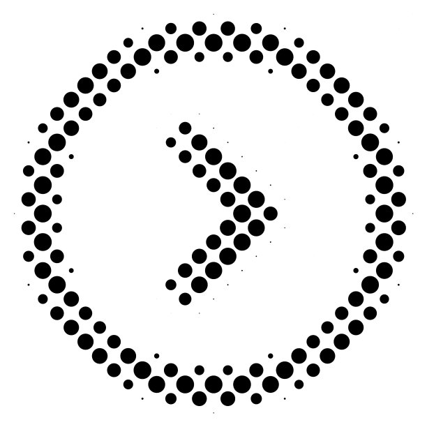 半色调箭头图标和符号图片下载