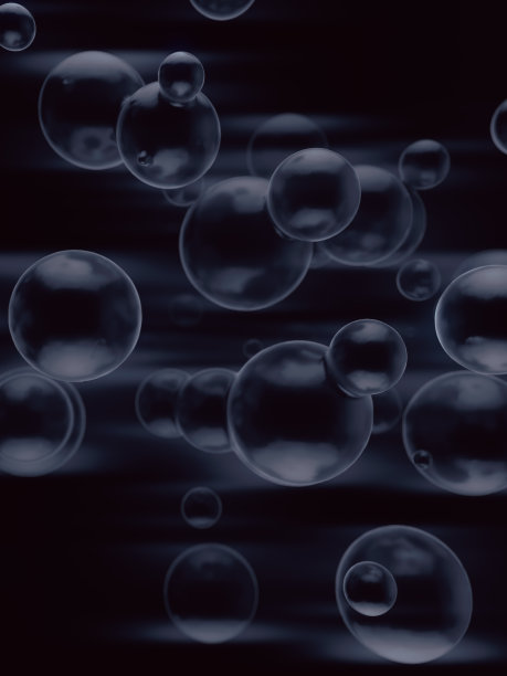 液体元球有机结构。流体抽象未来的形状。三维渲染数字插图图片下载