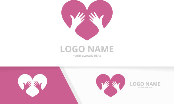 心与手的标志结合爱图片下载