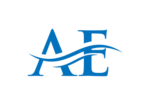 水波ae标志符号符号字母ae标志设计图片下载