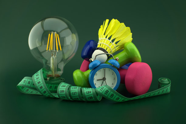 从灯开始健康生活理念的概念图片下载