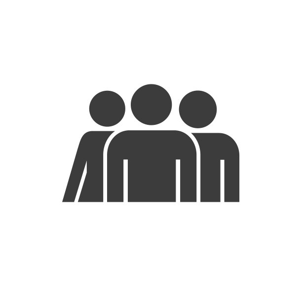 团队与领袖固体图标平面风格隔离图片下载