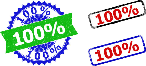 100%玫瑰形和矩形双色封条图片下载