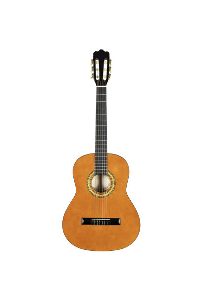 木吉他孤立的白色背景图片下载