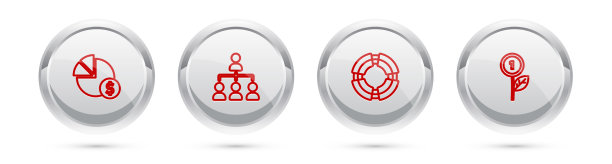 设置直线饼图和美元层次图片下载