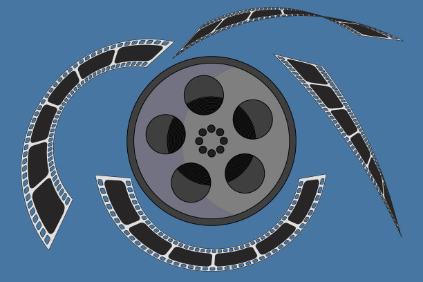 胶卷卷和胶卷条图片下载