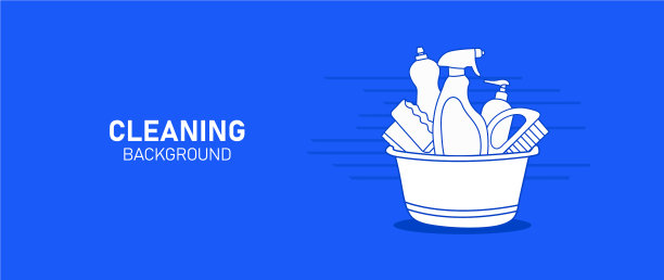 清洁服务模板图片下载