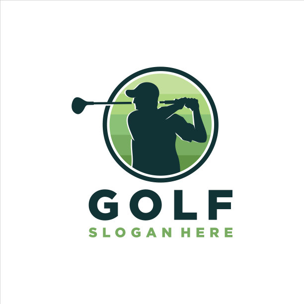 高尔夫运动标志设计概念图片下载