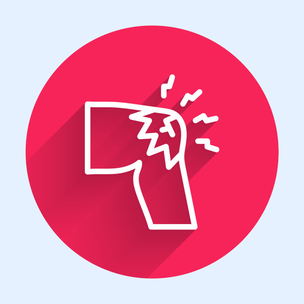 白线关节痛膝关节痛图标孤立图片下载