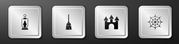 设野营灯和女巫扫帚城堡图片下载