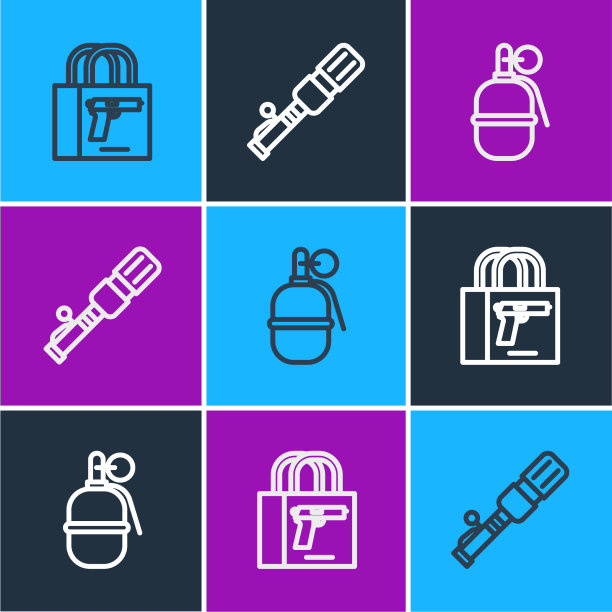 订线买枪、手枪、手雷和反图片下载