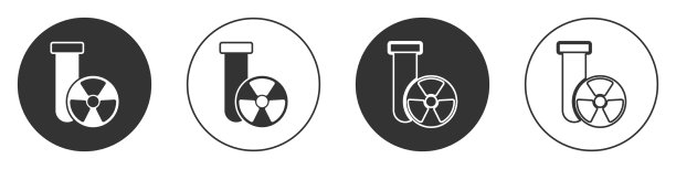 装有有毒液体的黑色实验室化学烧杯图片下载