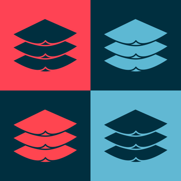 波普艺术层服装纺织图标孤立上图片下载