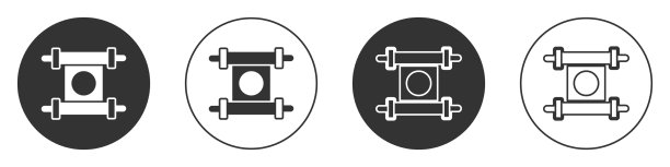 黑色法令纸羊皮纸卷轴图标图标图片下载