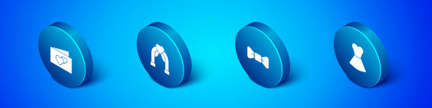 设置等距贺卡蝴蝶结女人服装图片下载