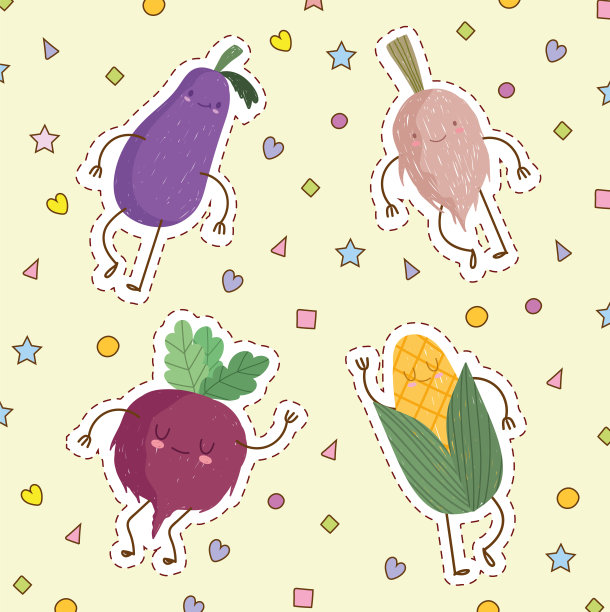 可爱的食品蔬菜图片下载