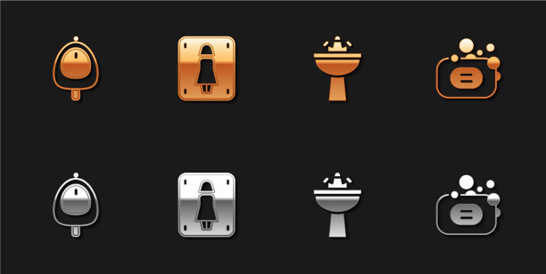 设马桶小便器或女厕图片下载