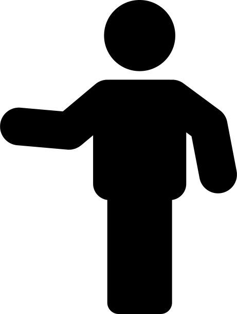 教授偶像男性的象征，张开双手图片下载