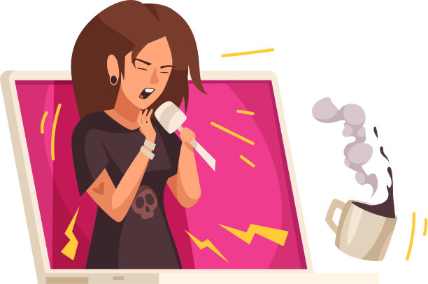 平面音乐内容图标图片下载