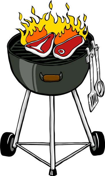 木炭烧烤图片下载