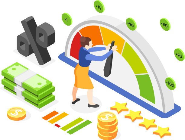 信用评分等距构成图片下载