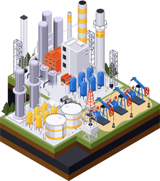 石油工厂组成图片下载