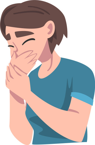 一位年轻女子患有恶心症状图片下载