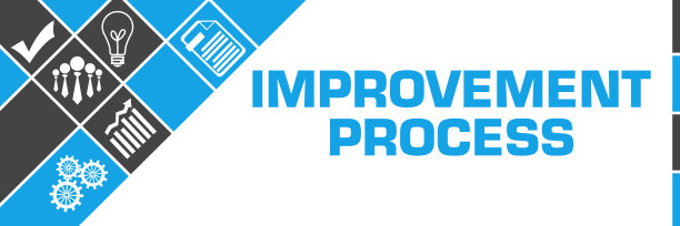 改进流程业务符号蓝灰左三角形图片下载