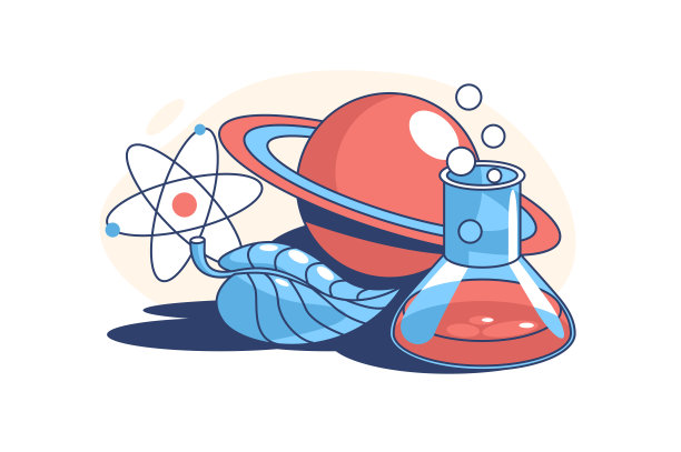 装有液体的玻璃烧瓶图片下载