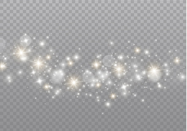 灰尘迸出火花，金色的星星发出特殊的光芒。图片下载