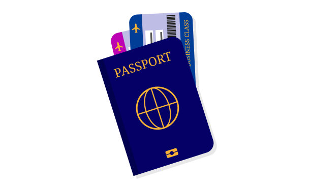 护照和机票图片下载