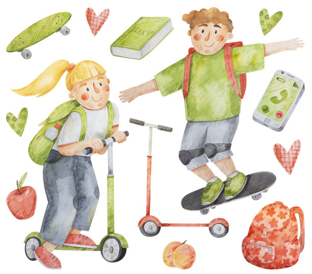 女孩和男孩图片下载