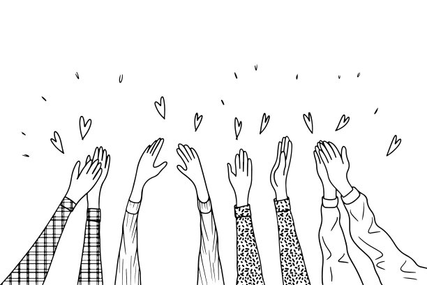 用爱鼓掌给予和分享图片下载