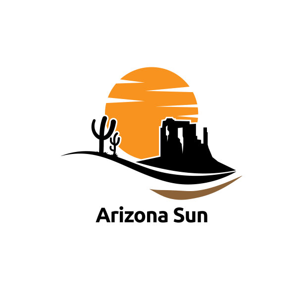 亚利桑那州太阳标志概念图标元素和图片下载