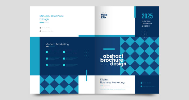 宣传册设计用线形，企业业务模板图片下载