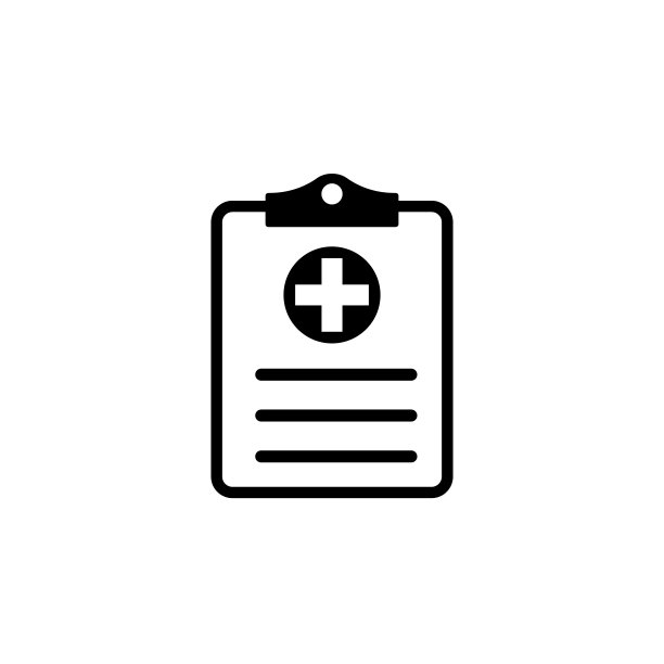医疗保健诊断剪贴板线条图标设计模板矢量图标图片下载
