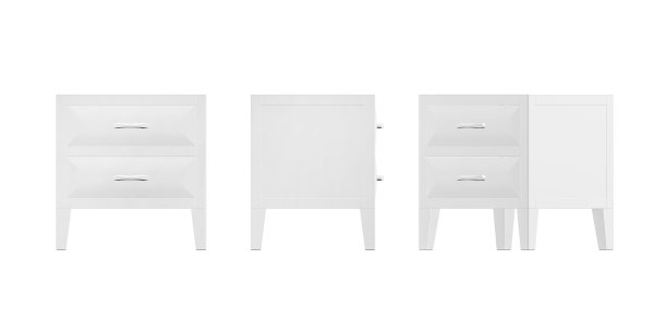 床头柜模型图片下载