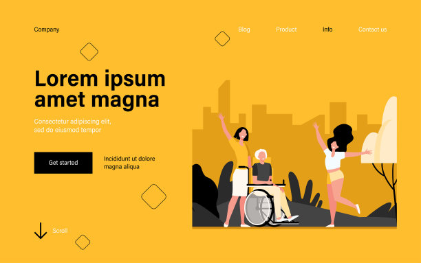 和家人见面的老人图片下载