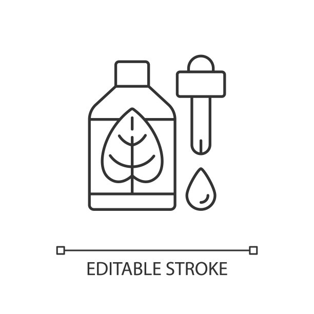 自然护肤线性图标图片下载