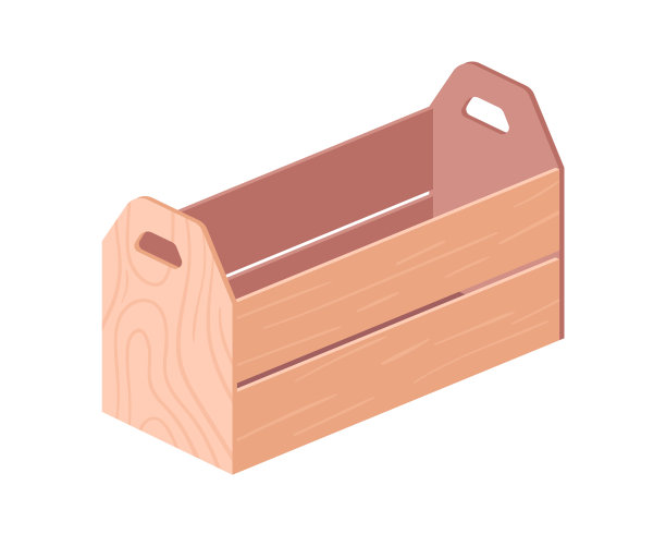 带把手的木箱，用于储存和运输图片下载