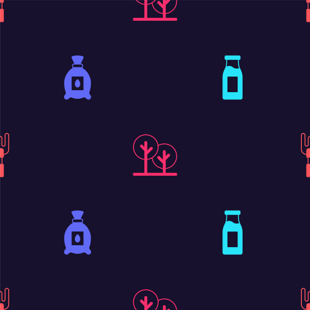 用奶瓶装满种子植物图片下载