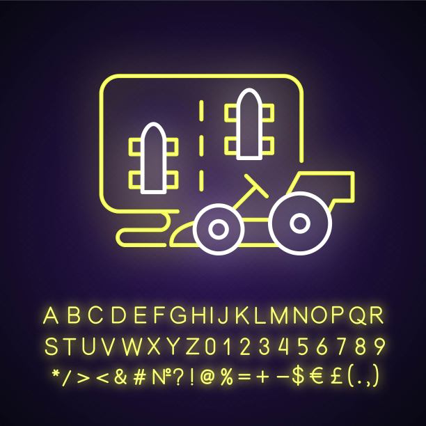 赛车游戏的霓虹灯图标图片下载