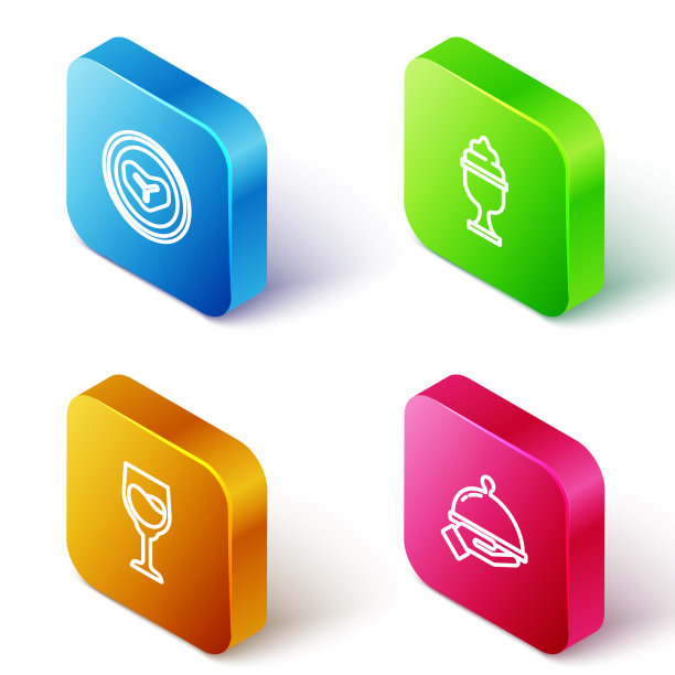 设置等距线牛排肉在盘子上的冰图片下载